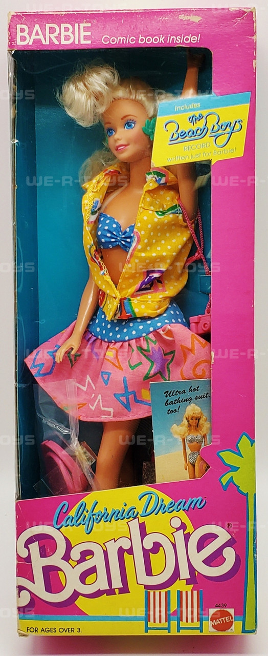 VIntage Mattel 1987 California Barbie Malibu Beach Party New