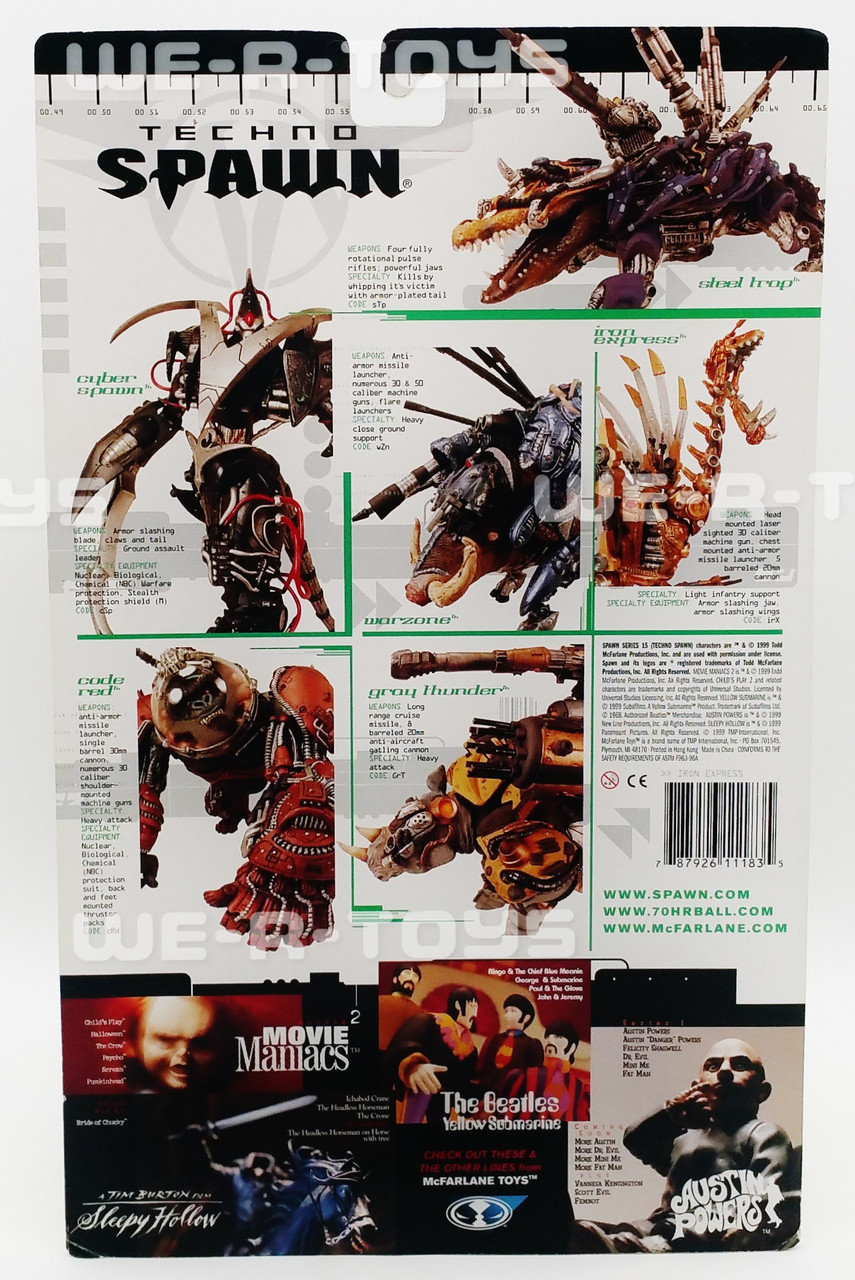 Techno SPAWN Iron Express Action Figure Series 15 McFarlane Toys