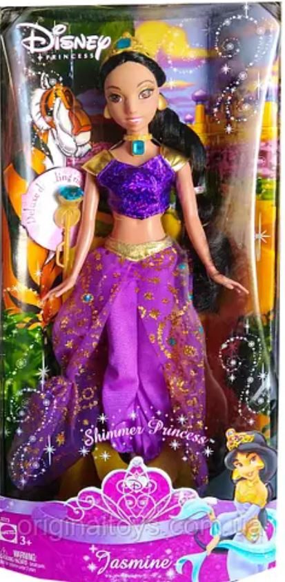 Disney Shimmer Princess Jasmine Fashion Doll Aladdin 2007 Mattel L9273 -  We-R-Toys