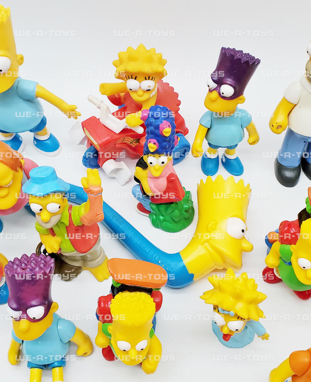 The Simpsons PVC Lot of 28 Figures Bart Homer Marge Nelson Lisa