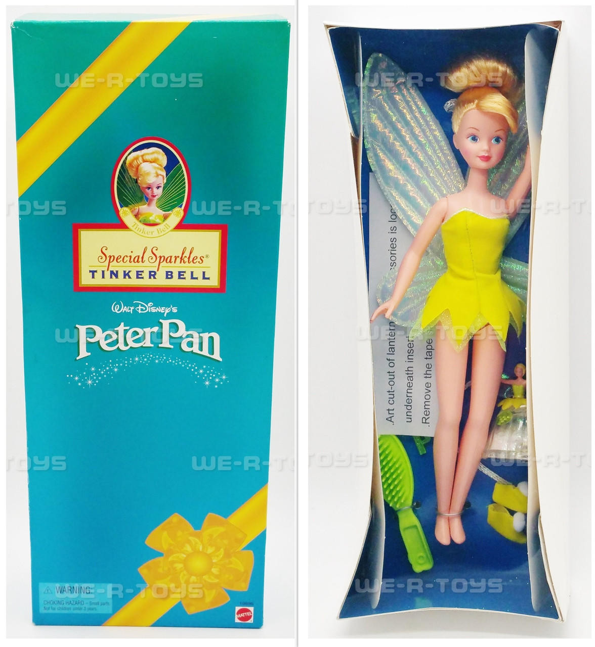 Walt Disney's Peter Pan Special Sparkles Tinker Bell Doll 1998