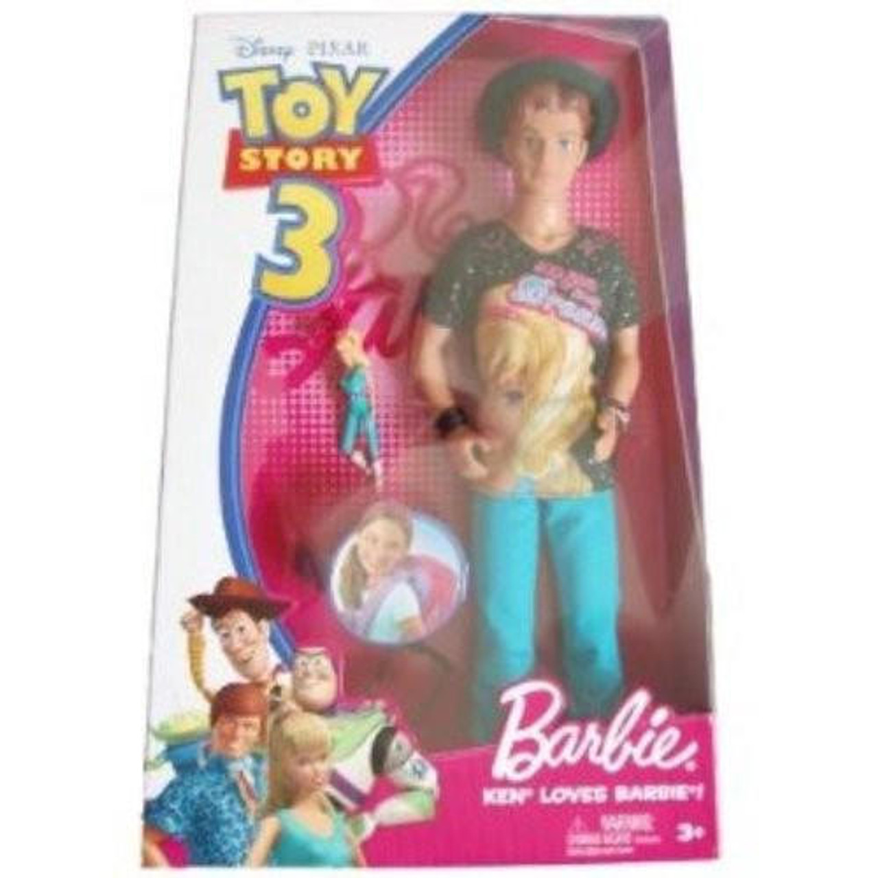 Disney Pixar Toy Story 3 Ken Loves Barbie Ken Doll Mattel T2967