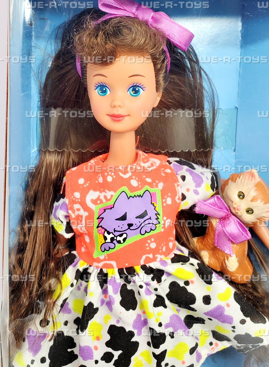 Barbie Pet Pals Courtney Doll With Kitty Mattel 1991 No 2710 NRFB