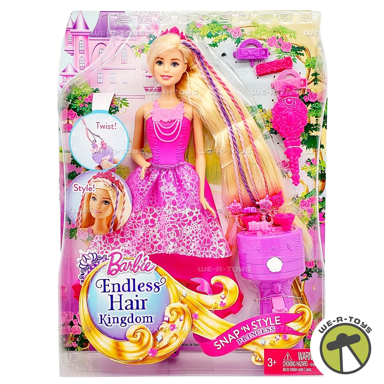 Barbie Endless Hair Kingdom Snap 'n Style Princess Doll
