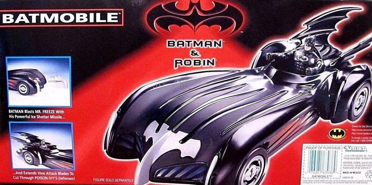 Batman & Robin Batmobile Movie Edition 1997 Kenner 63936 - We-R-Toys