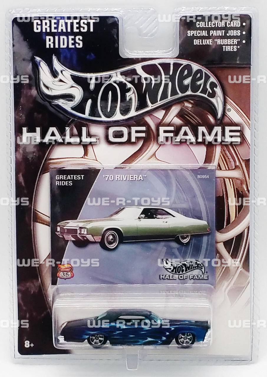 Hot Wheels Hall of Fame Greatest Rides '70 Riviera Blue Car Mattel 2002 NRFP