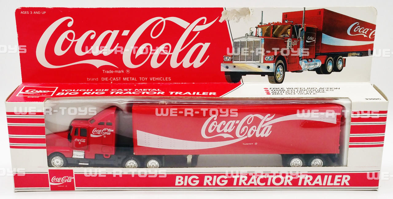Coca Cola Big Rig Tractor Trailer Diecast Metal Hartoy No 3300C