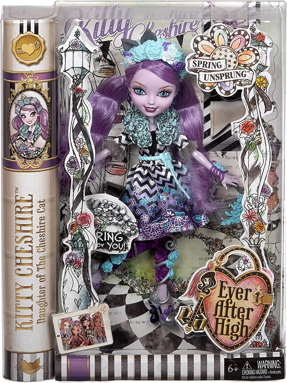 Mattel 2014 Ever After High - Spring Unsprung - Lizzie Hearts Book Playset  Doll