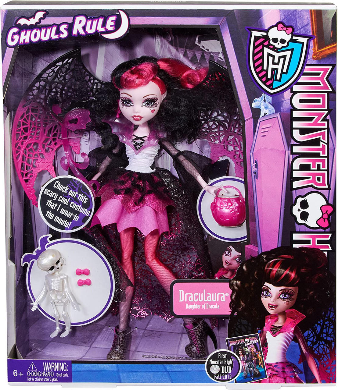 Monster High Ghouls Rule Draculaura Doll 2012 Mattel X3716