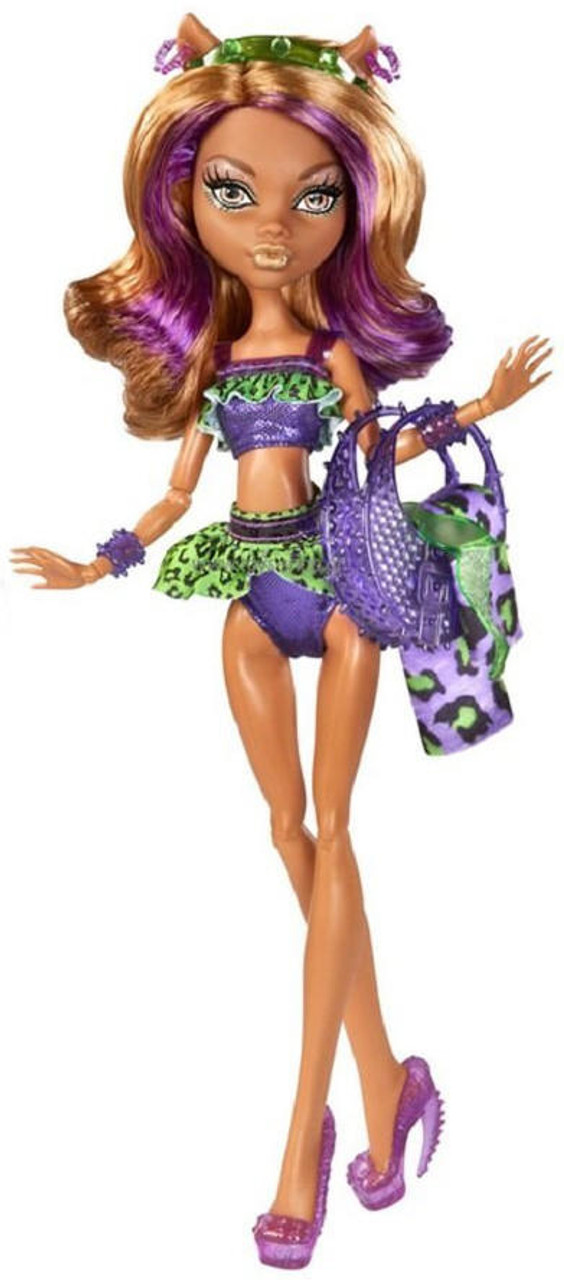 Monster High Swim Class Clawdeen Wolf Doll 2013 Mattel CBX54