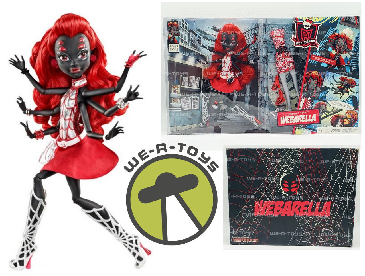 Monster High Power Ghouls Wydowna Spider as Webarella Doll SDCC Mattel  Y7307 NEW