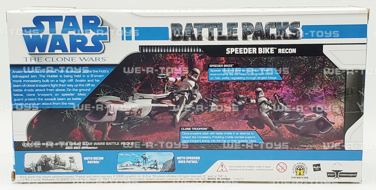 Star Wars the Clone Wars Battle Packs Speeder Bike Recon No