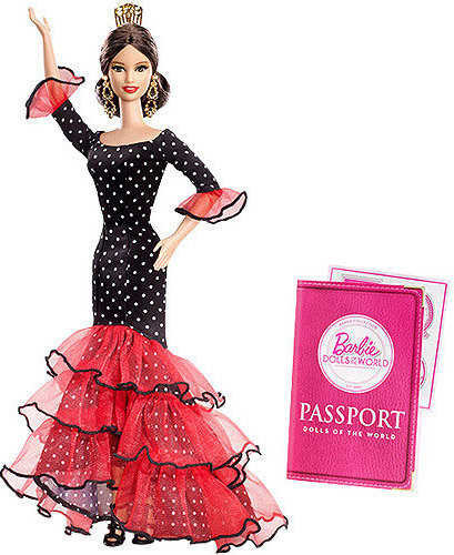 Barbie Dolls of the World Spain Doll Pink Label 2012 Mattel No