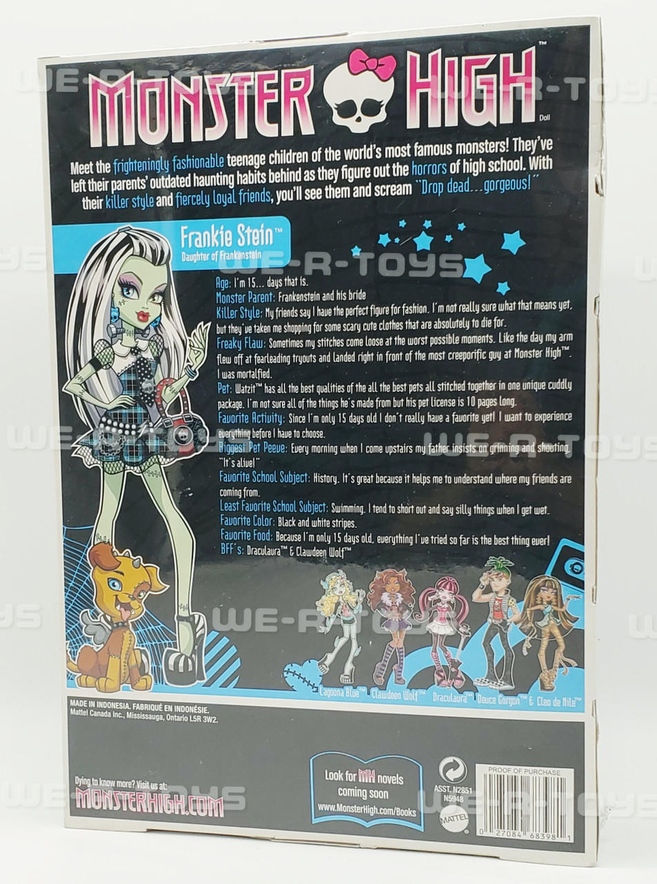 Monster High Frankie Stein First Wave Doll 2009 Mattel #N5948 NRFB -  We-R-Toys