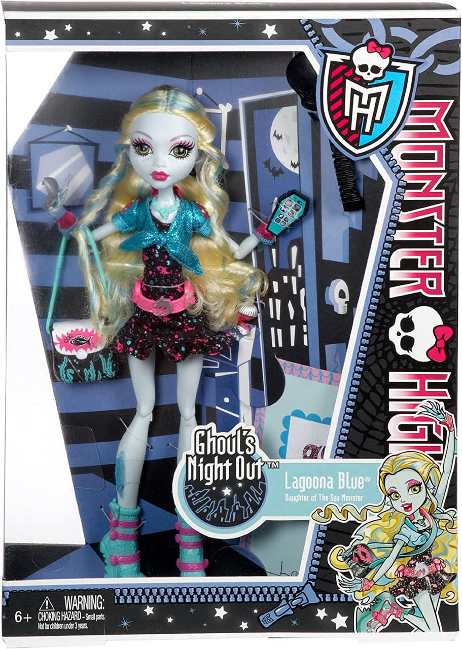 Monster High Ghouls Night Out Lagoona Blue Doll 2012 Mattel BBC11