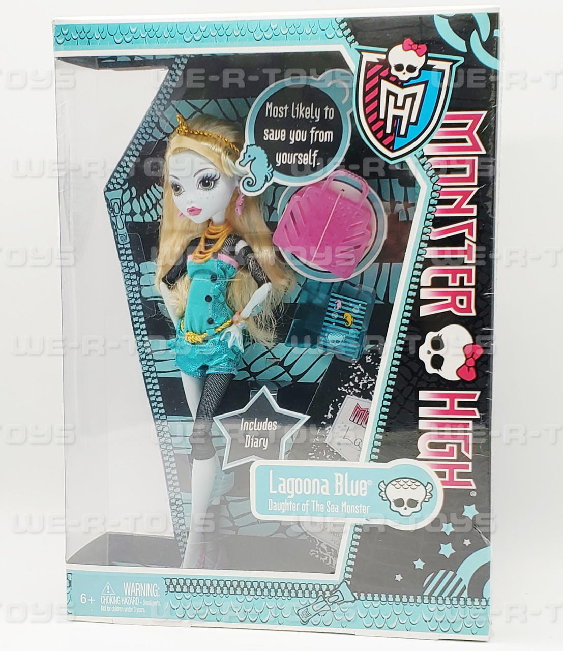 Monster High Lagoona Blue Doll Daughter of the Sea Monster 2011 Mattel  W2822 NEW