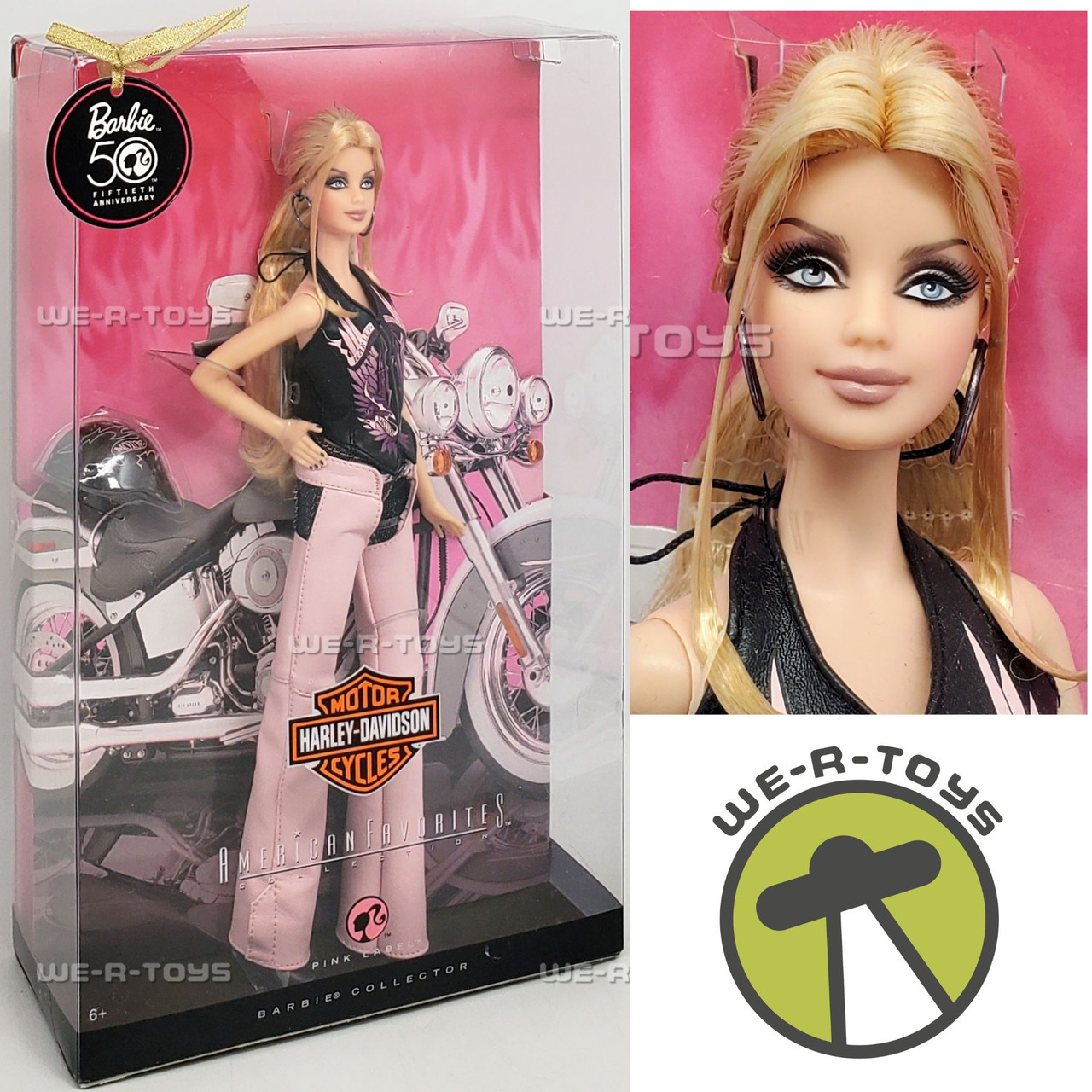 Harley Davidson Barbie American Favorites Collection Pink Label