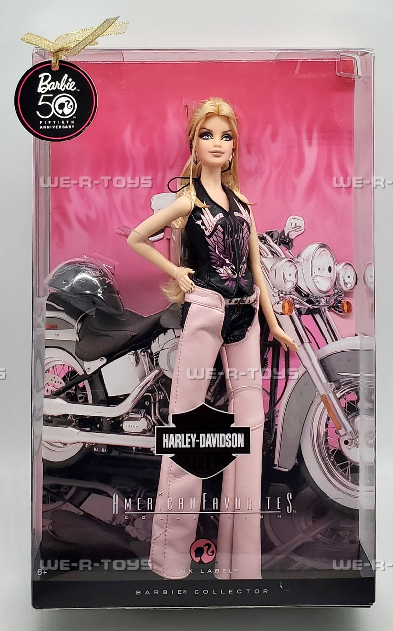 Harley Davidson Barbie American Favorites Collection Pink Label