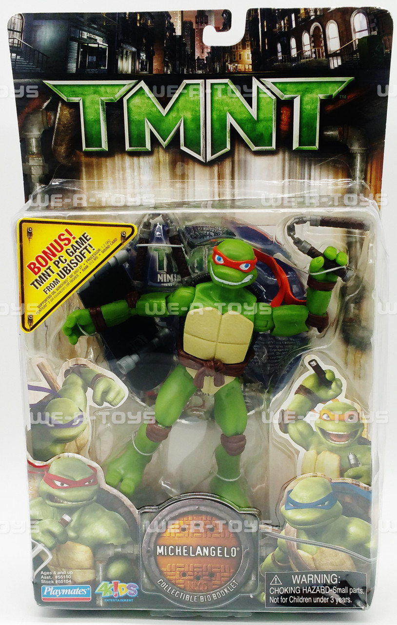 TMNT The Movie Michelangelo Action Figure W/ PC Game