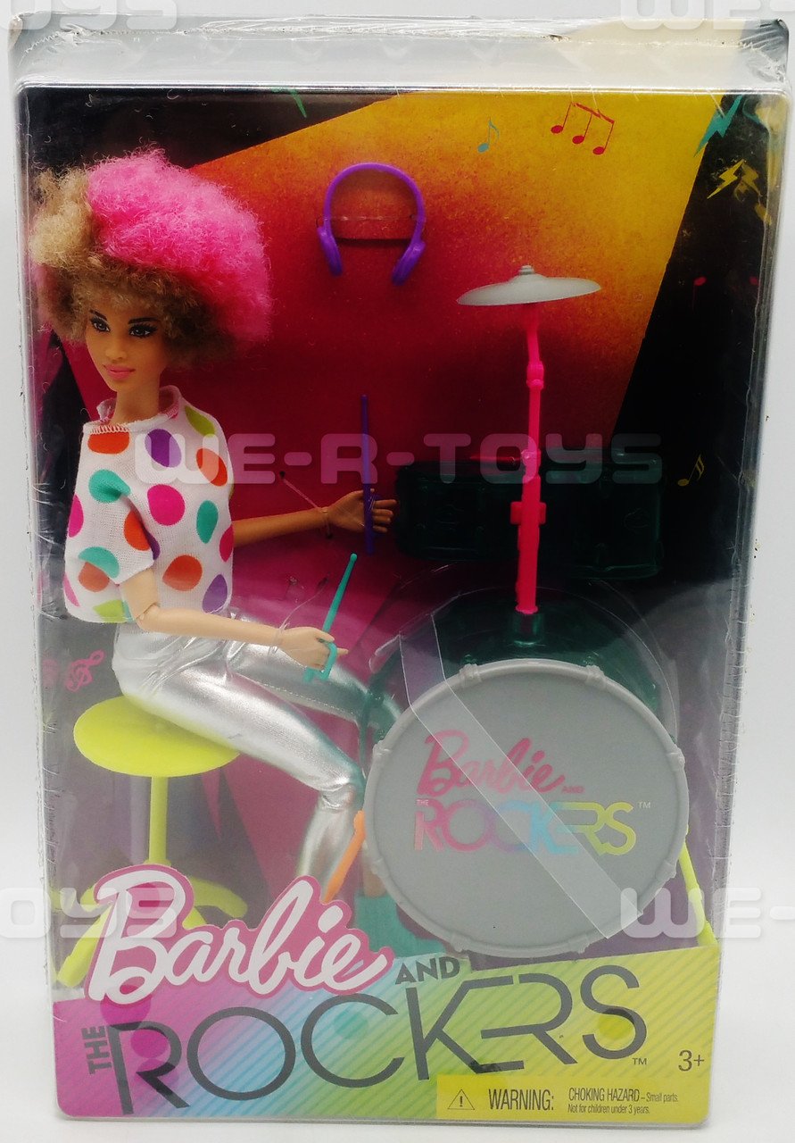 Barbie doll POLKA-DOT top tee-shirt from Rockers Drummer 2017 Mattel 
