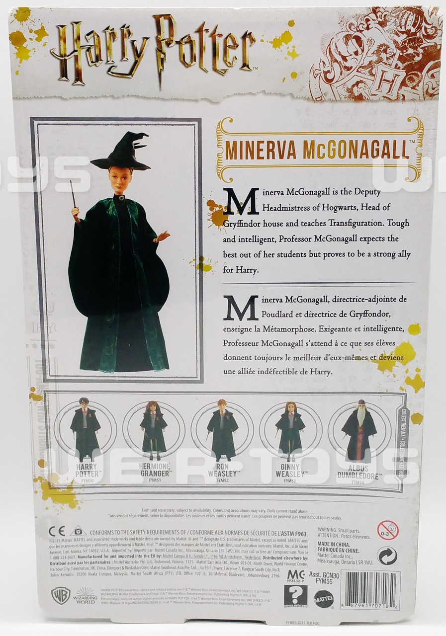 Harry Potter Wizarding World Minerva McGonagall Doll Mattel 2018 No FYM55  NRFP