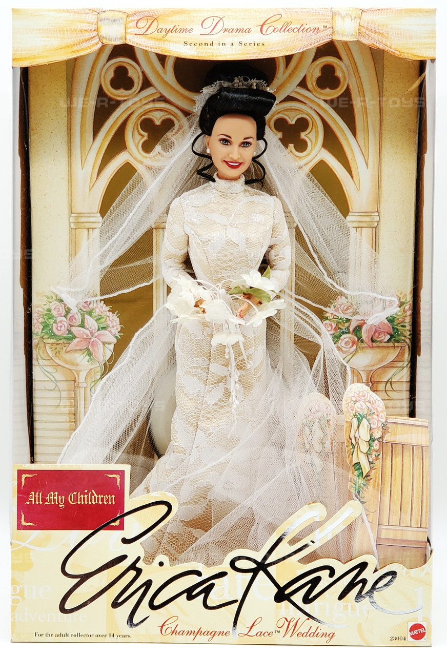 Erica Kane All My Children Champagne Lace Wedding Barbie Doll 1999