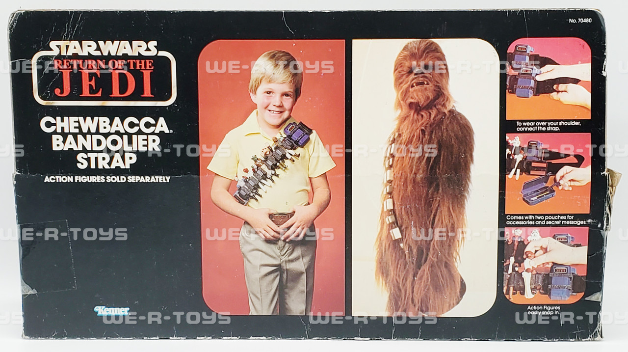 Vintage Star Wars 1983 Chewbacca Bandolier Strap With Storage Cases (Pg59D)