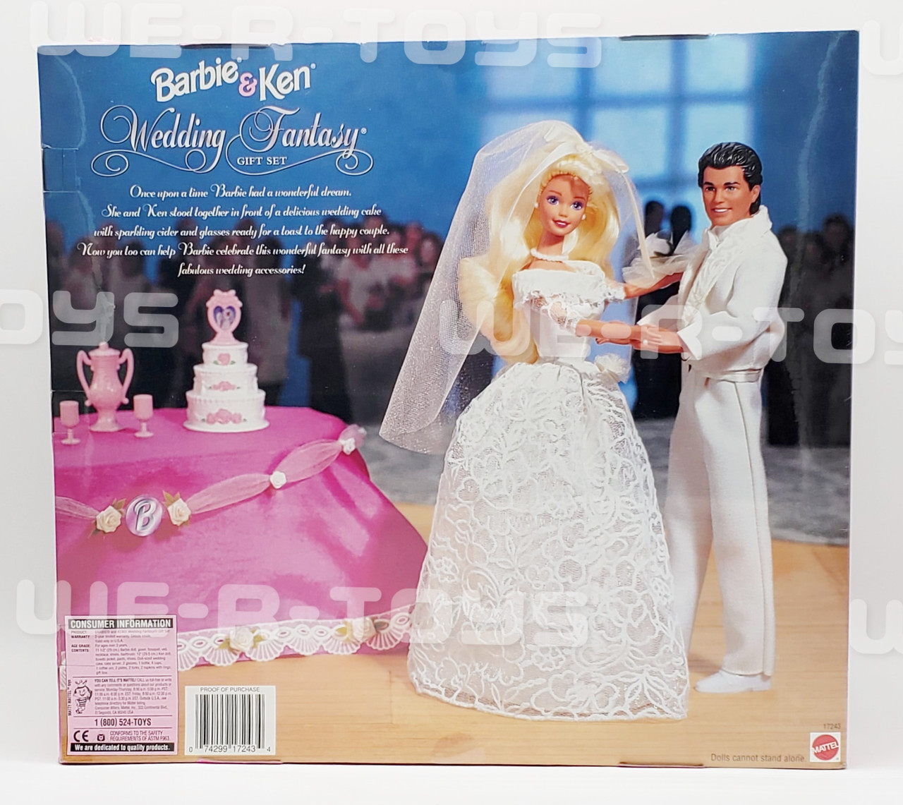 Barbie and Ken Wedding Fantasy Gift Set Special Edition Bride and Groom No  17243