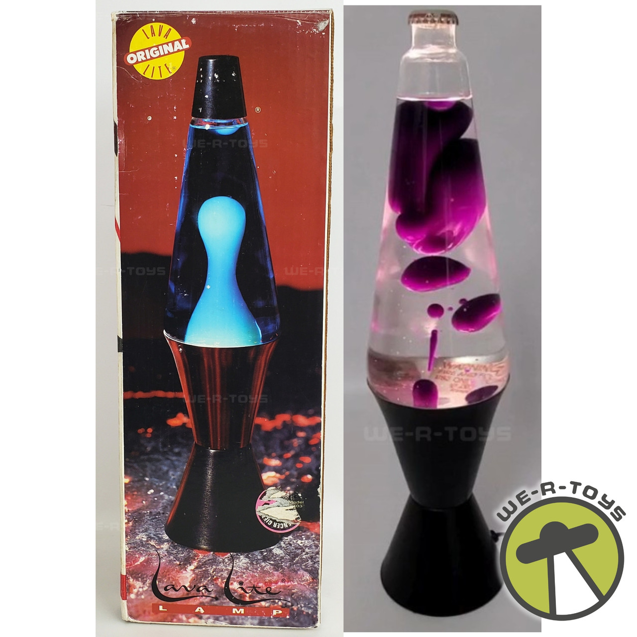 Lava Lite Original Lamp Vintage 1990 The Midnight Purple Lava Lamp