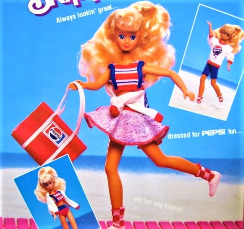 Barbie Pepsi Spirit Skipper Doll 1989 Mattel #4867