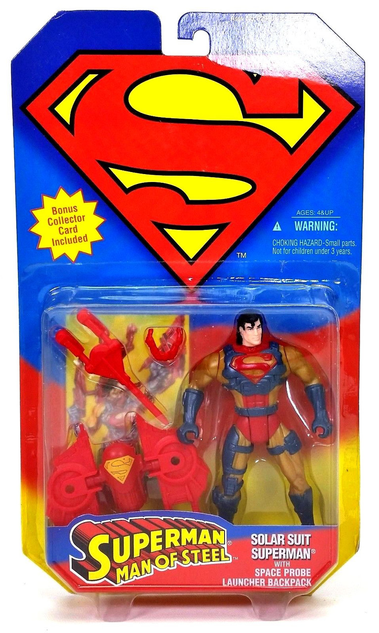 DC Superman Man of Steel Solar Suit Superman Action Figure Kenner 1995