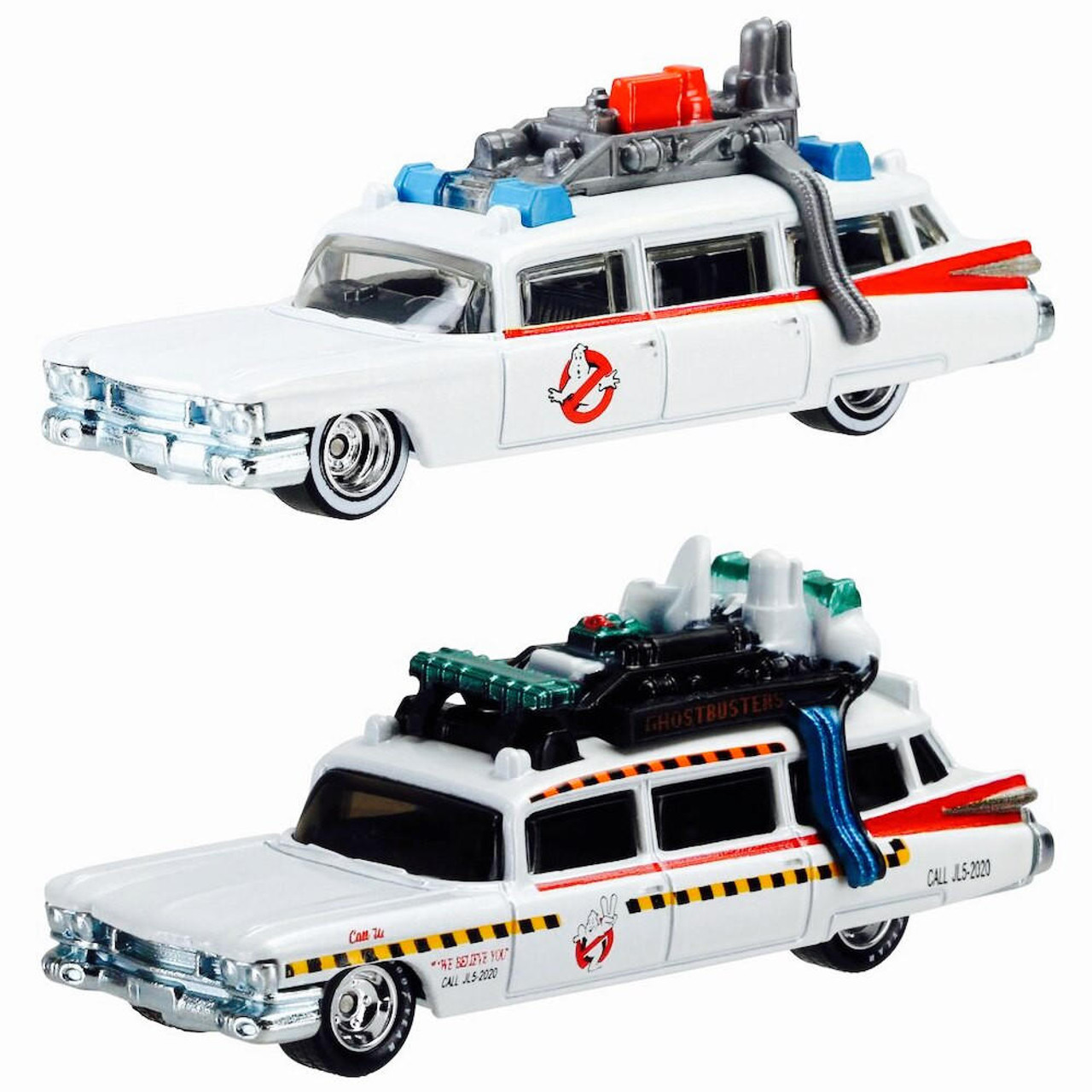 Hot Wheels, Classic Ghostbusters Ecto-1 and Ecto-1A Die-Cast
