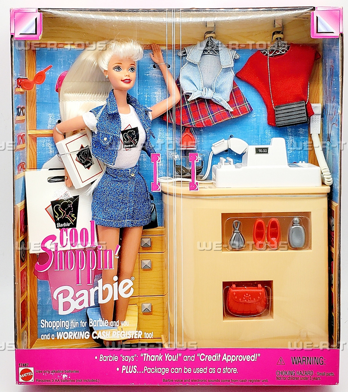 Cool Shoppin' Barbie Doll Play Set 1997 Mattel 17487 NEW