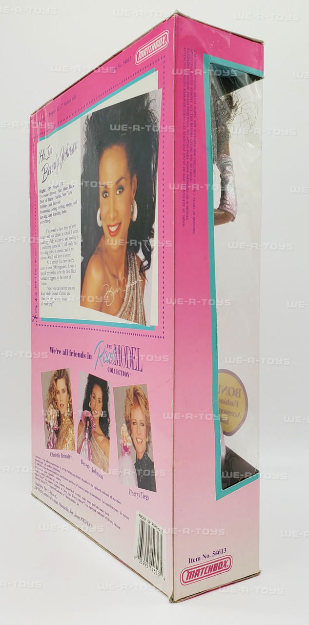 The Real Model Collection Beverly Johnson Doll 1989 Matchbox No