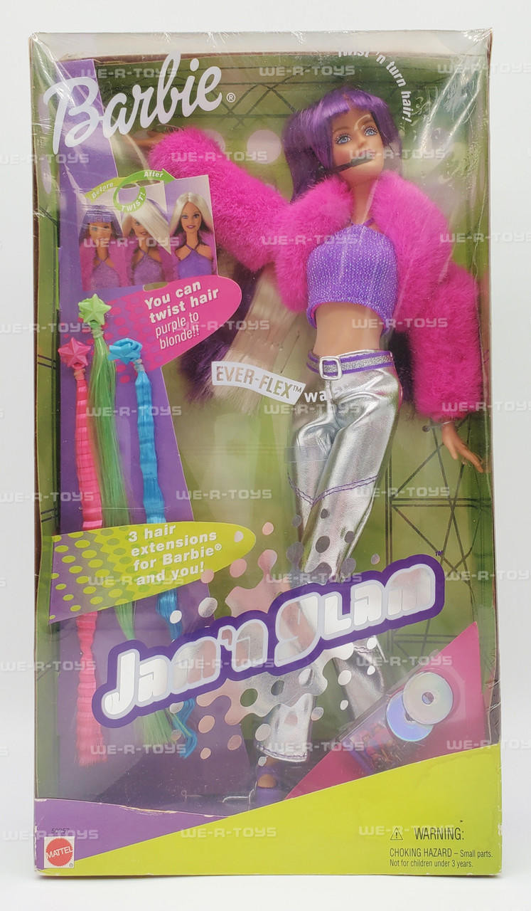 Barbie Jam 'N Glam Doll 2001 Mattel No 50257 NRFB