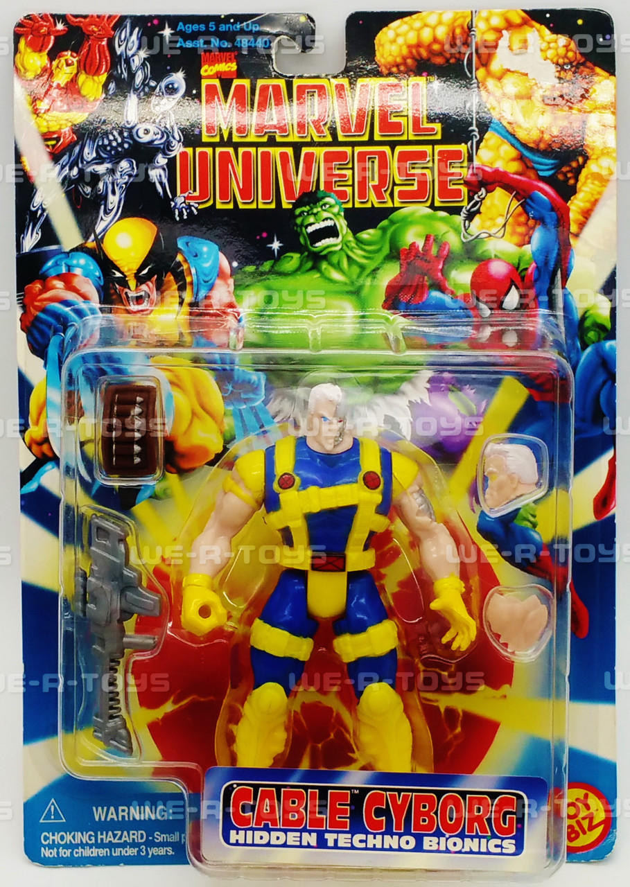 Marvel Universe Cable Cyborg Action Figure Toy Biz 1996 No. 48445