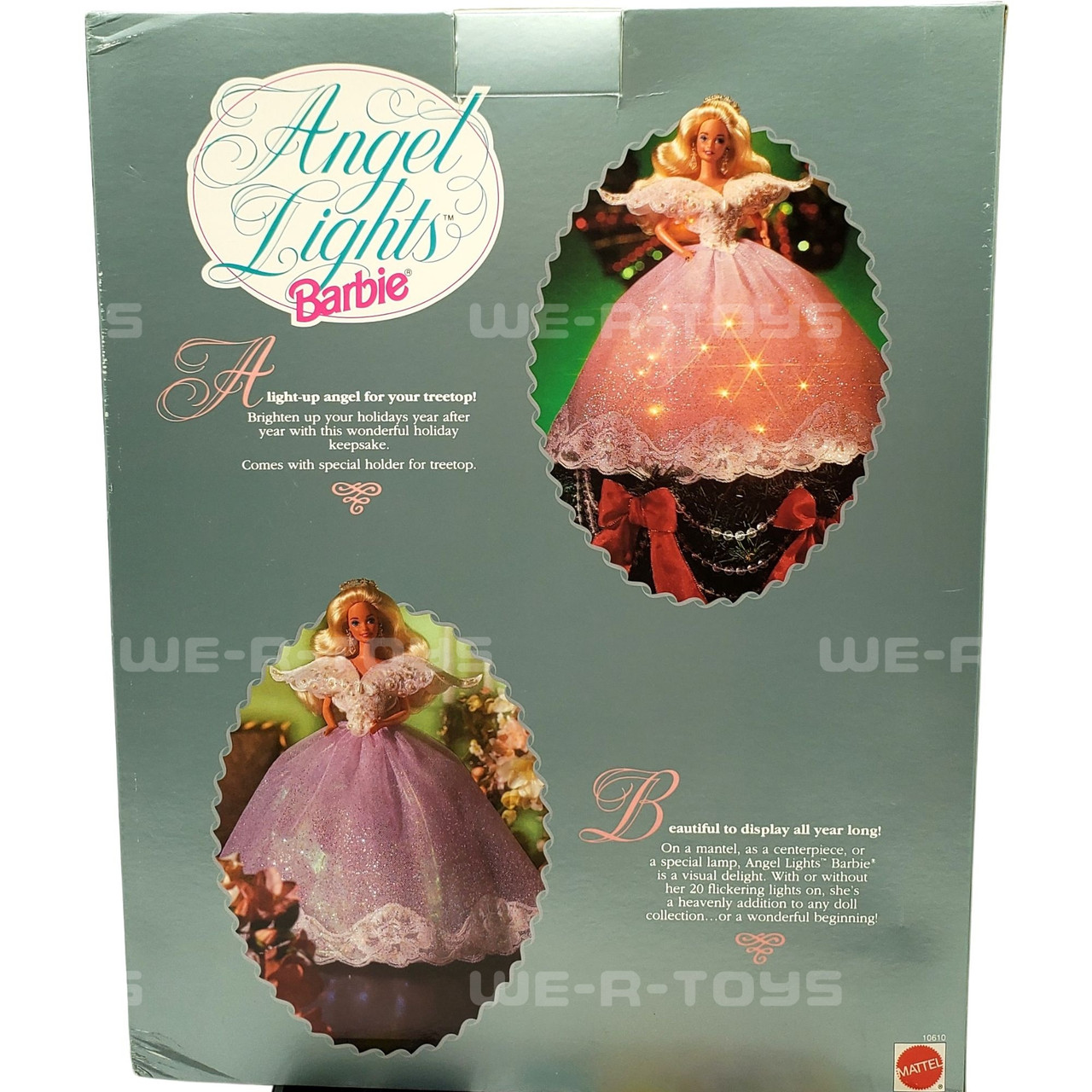 Angel Lights Barbie Doll Tree Topper Light up Angel Limited