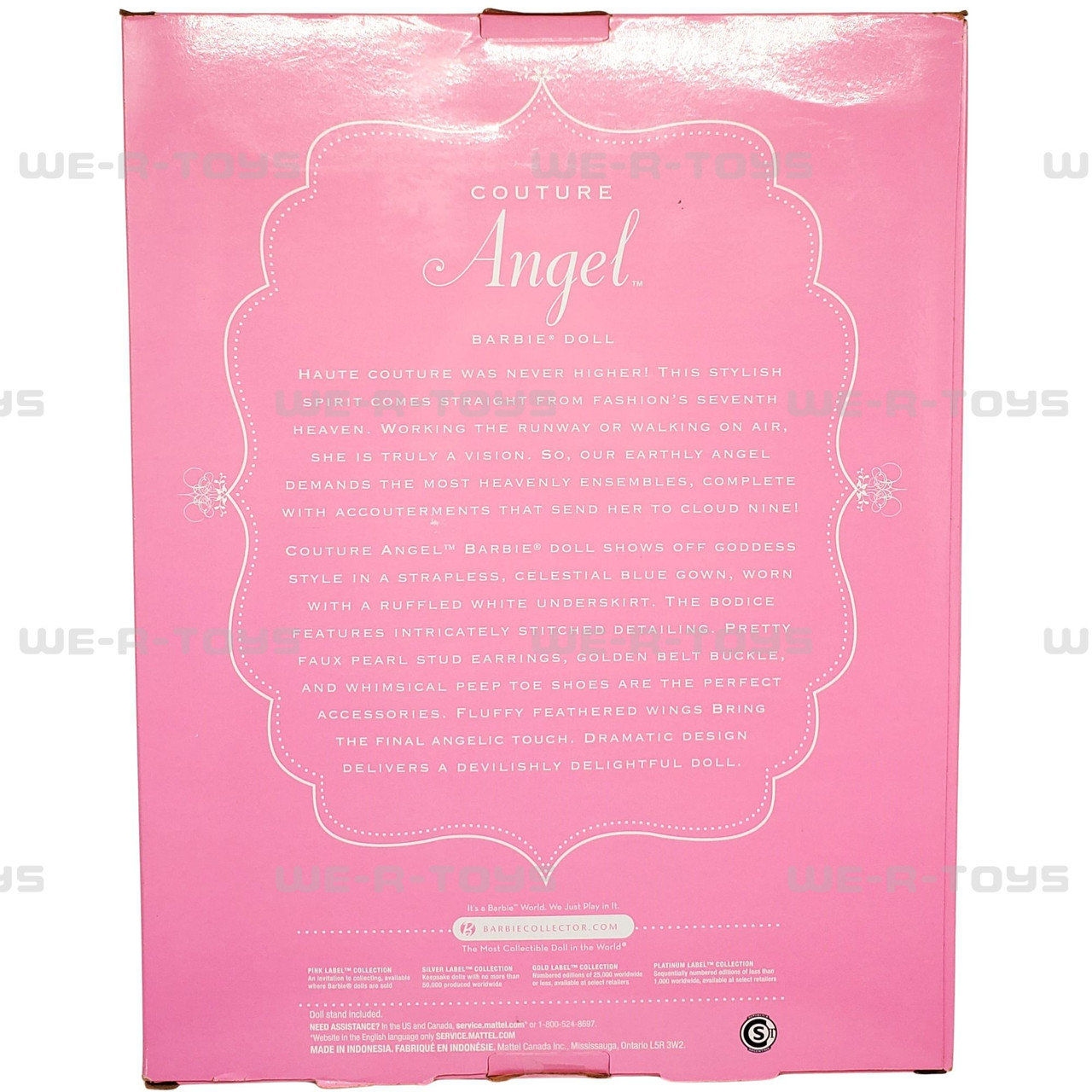 Couture Angel Barbie Doll Pink Label 2010 Mattel T2166