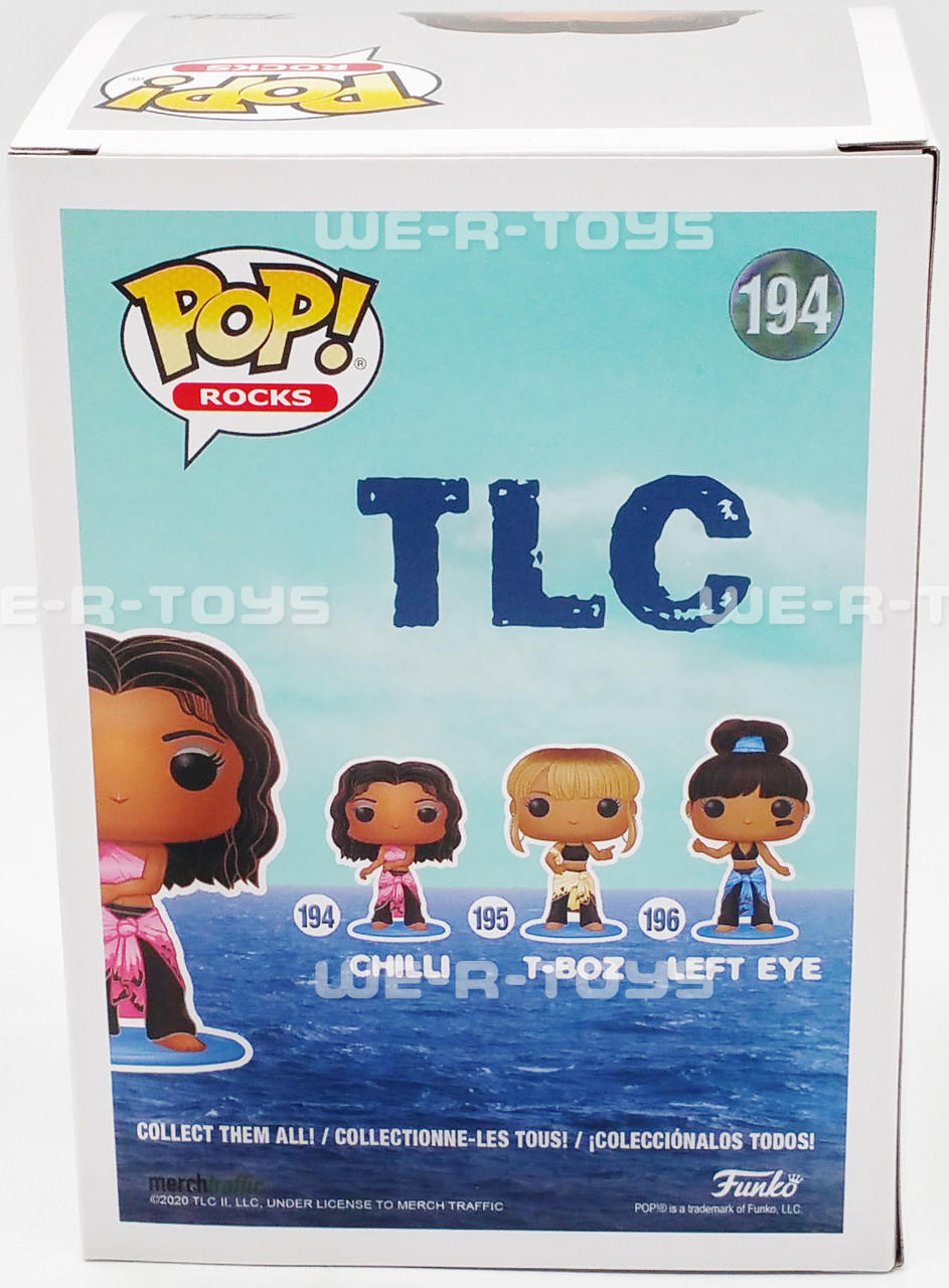 Chilli, Left-Eye and T-Boz (TLC) Complete Set (3) Funko Pop! Rocks