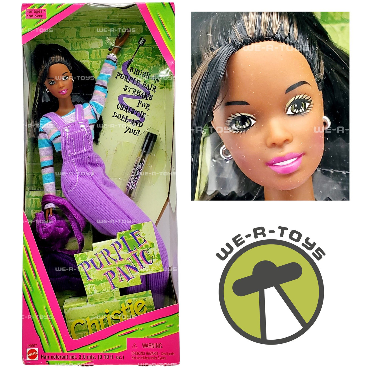 Barbie Purple Panic Christie Doll 1997 Mattel #19667