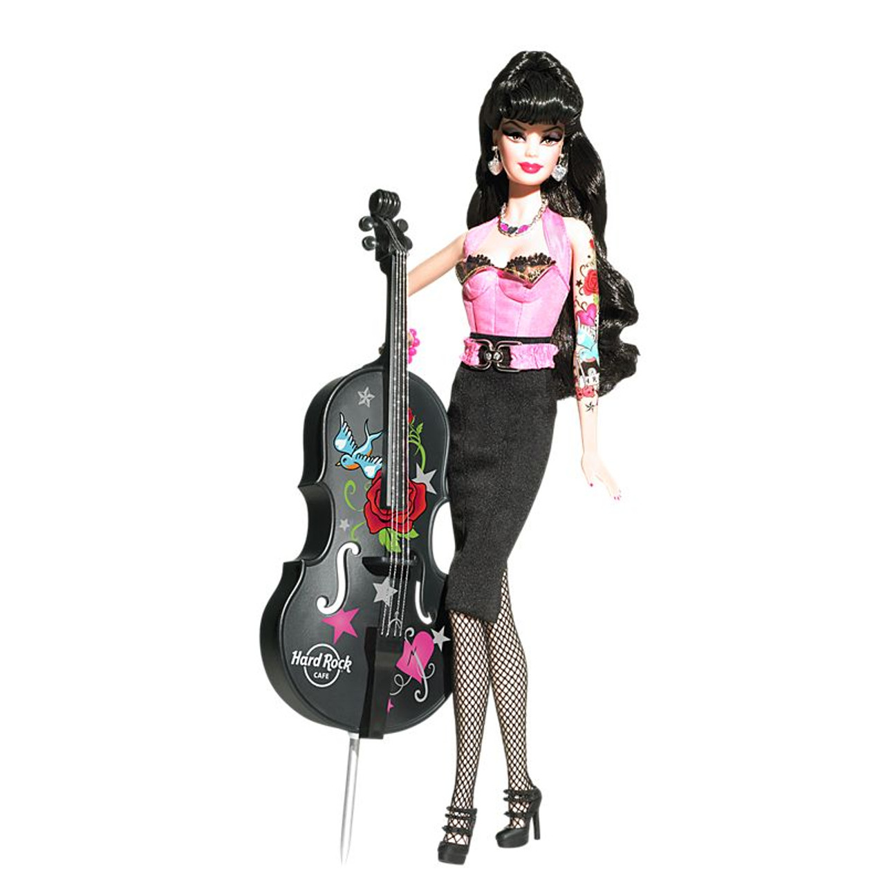 Hard Rock Cafe Barbie Doll with Exclusive Pin Gold Label 2009