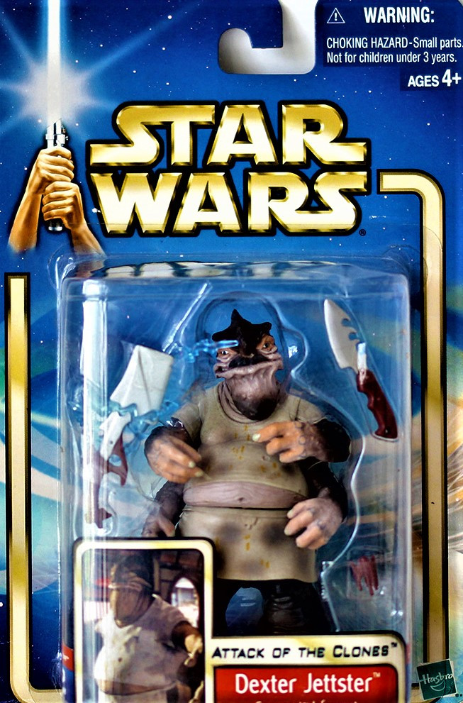 Hasbro Star Wars Dexter Jettster未開封 Hasbro Star Wars Episode II: Dexter Jettster Action Figure