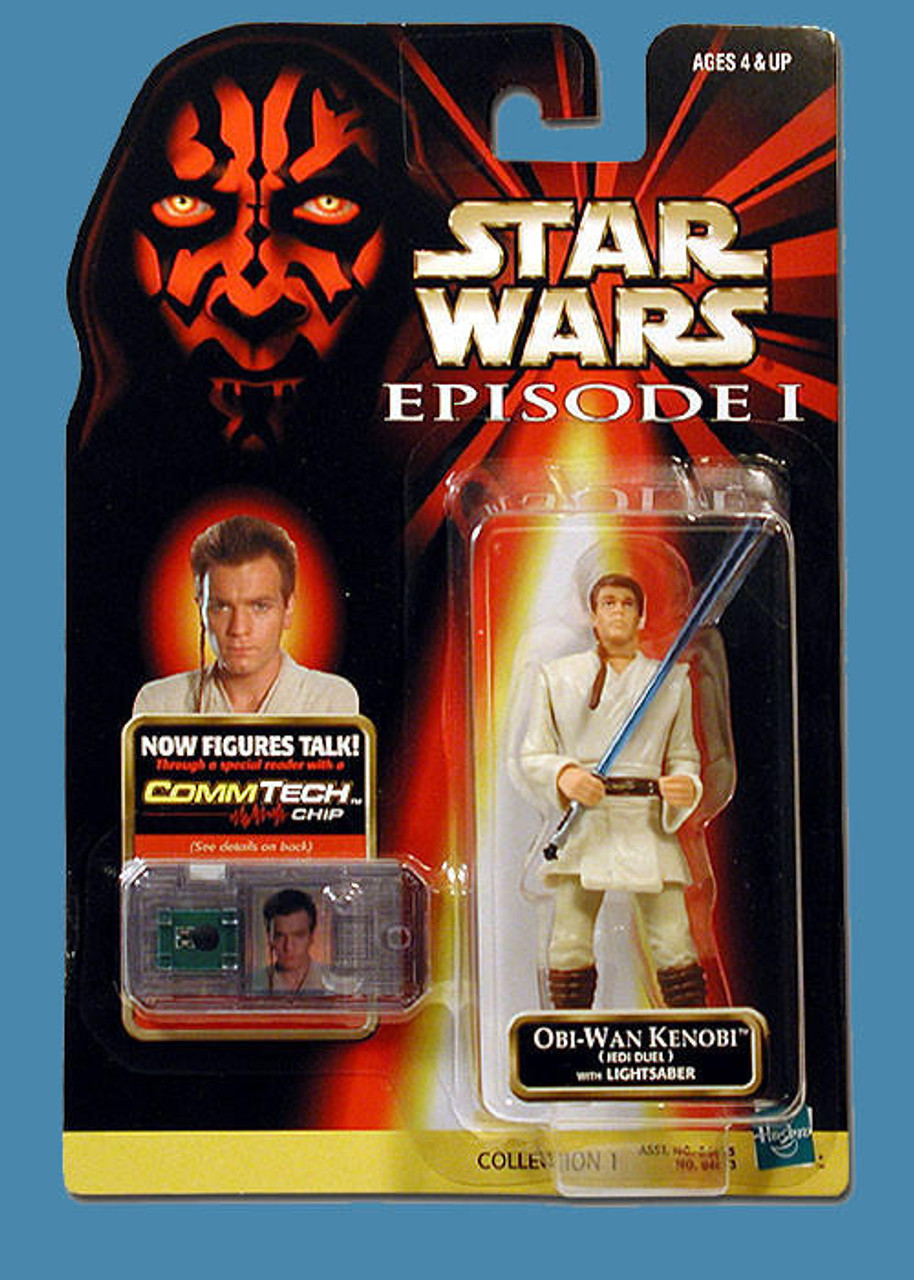 Star Wars Episode I The Phantom Menace Obi-Wan Kenobi Jedi Duel Figure 1998  - We-R-Toys