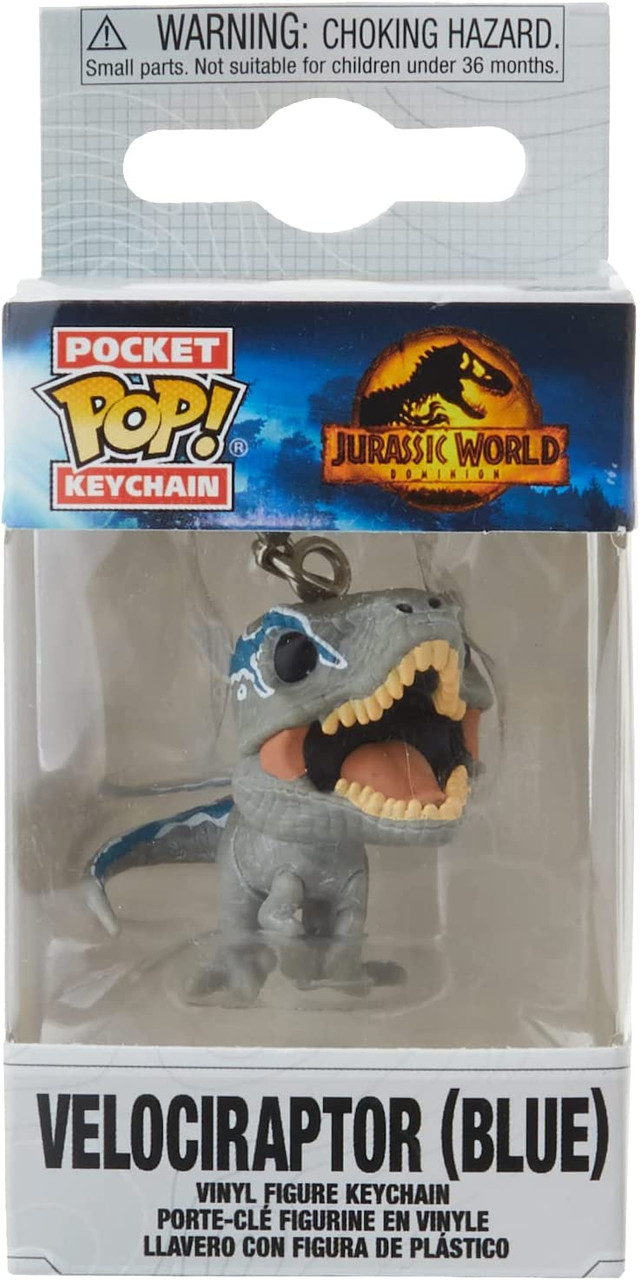 Funko Pop! Keychain Jurassic World Dominion Velociraptor Blue - We