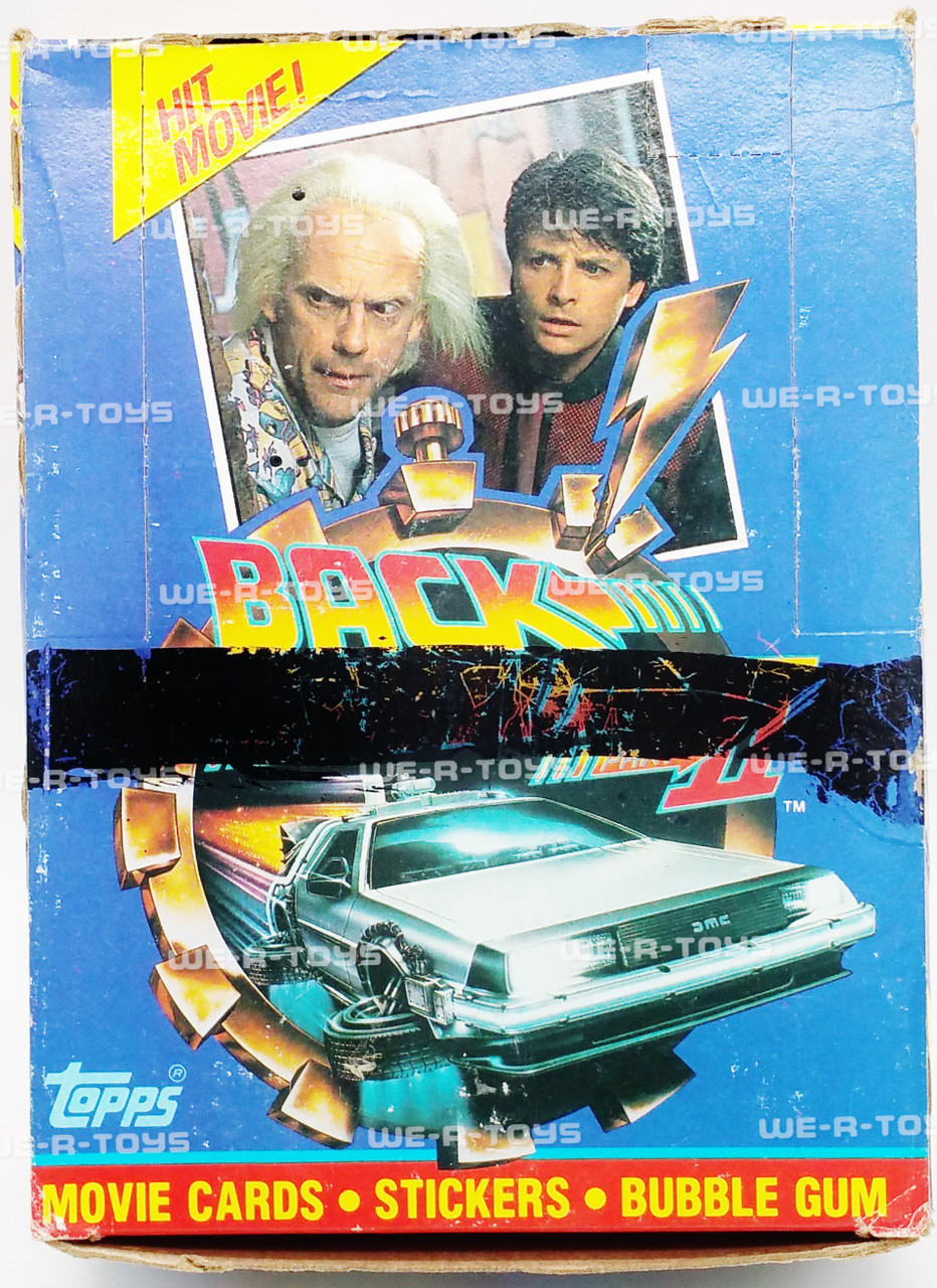 Back To The Future II Trading Cards With Sticker & Gum Box of 36