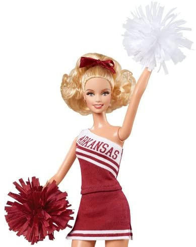 Barbie University of Arkansas Razorbacks Cheerleader Doll Pink