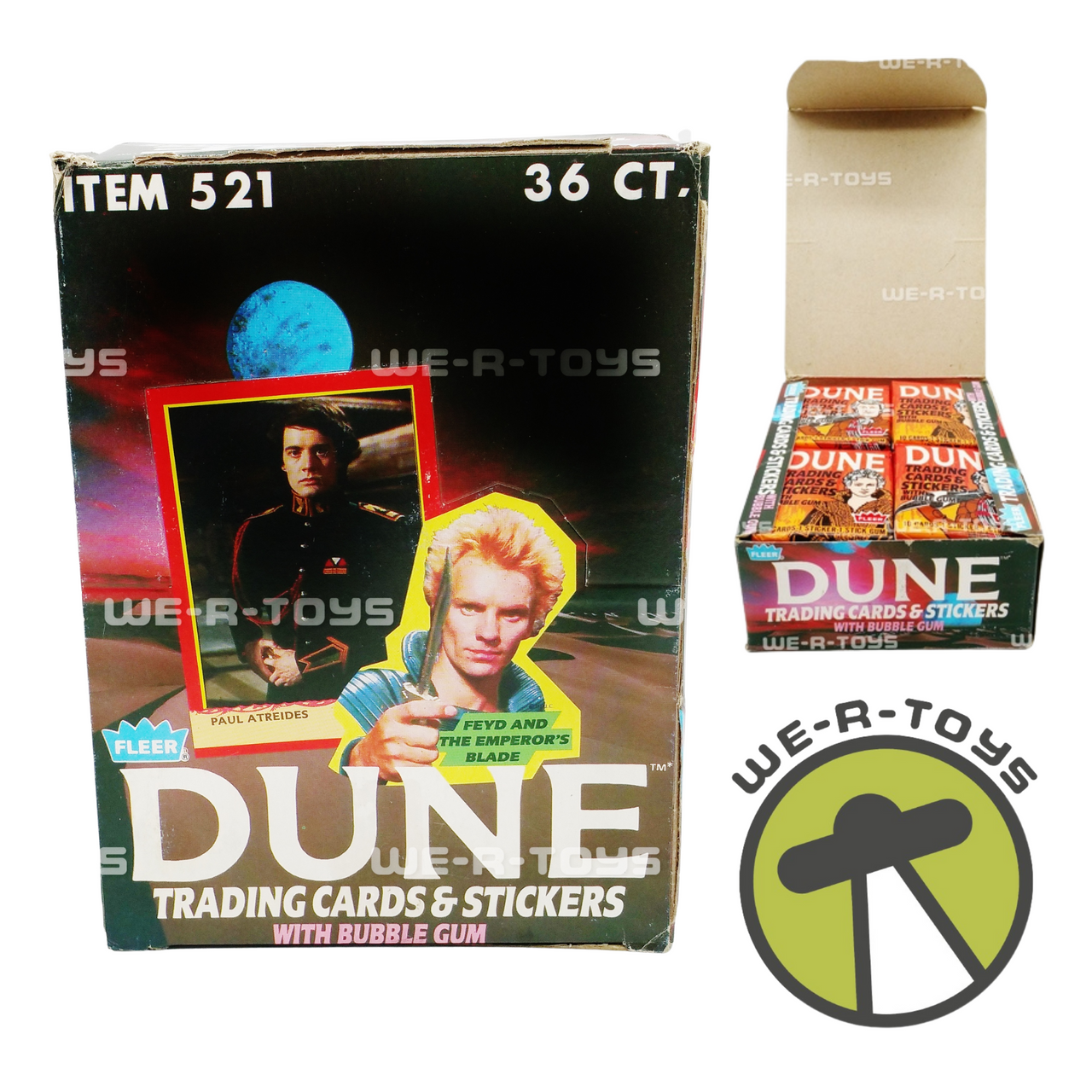 Dune Trading Cards & Stickers With Bubble Gum Box of 36 Fleer 1984