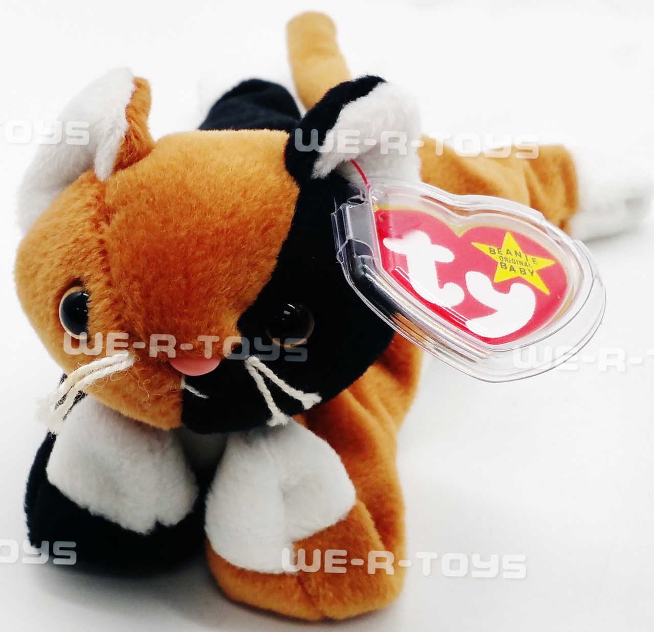 Ty Beanie Baby Chip the Calico Cat Plush Cat 1996 New with