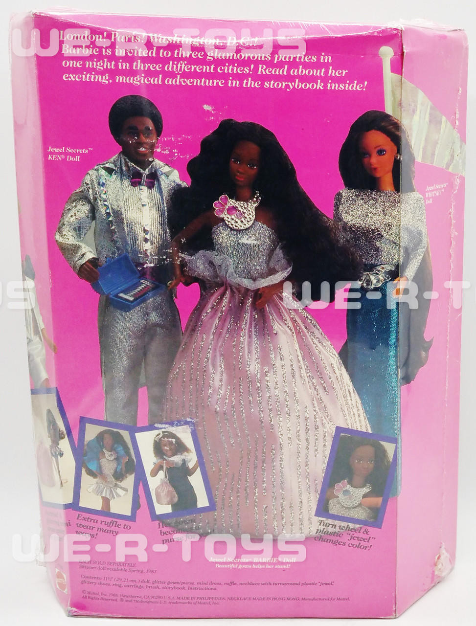 Barbie Jewel Secrets WHITNEY Doll 1986 Original Outfit Mint Mattel