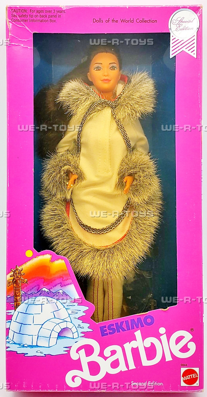 Eskimo Barbie Dolls of the World Second Edition 1990 Mattel 9844